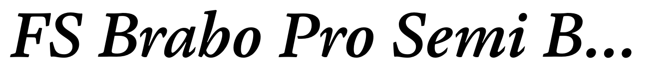 FS Brabo Pro Semi Bold Italic